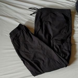 Mens black joggers